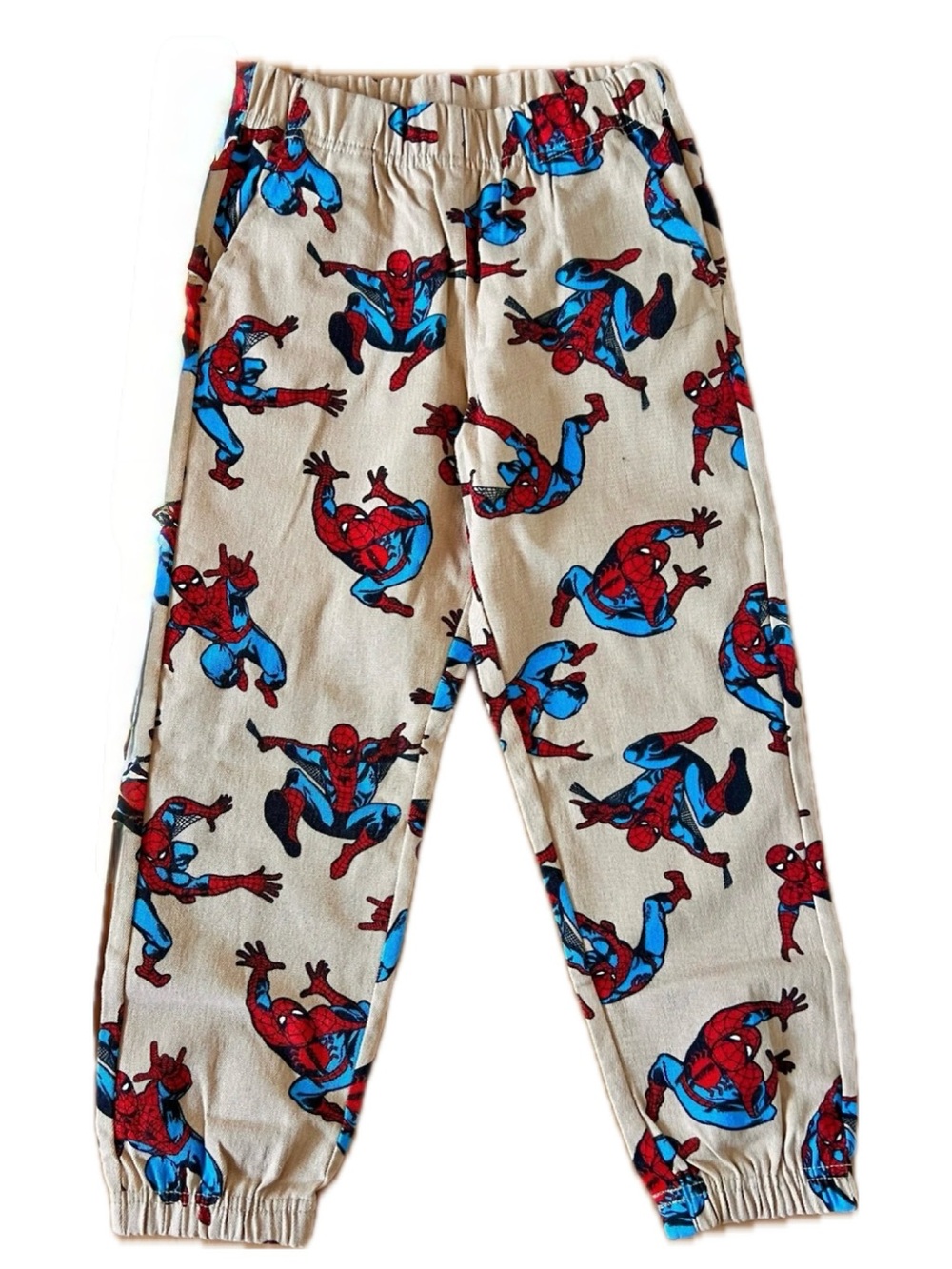 Marvel Spider-Man Stretchy Khaki Jogger Jeans | Boys Size 5